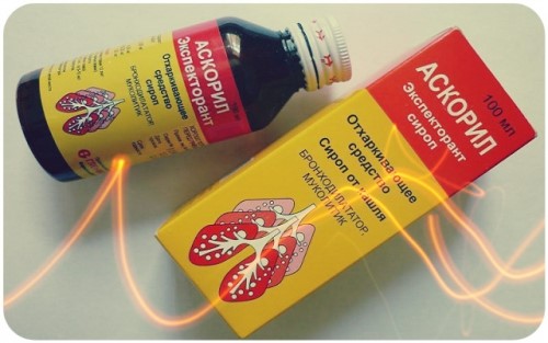 Терапия кашля сиропом Аскорил Терапия кашля сиропом Аскорил