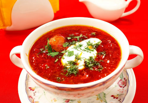 борщ с добавлением курицы