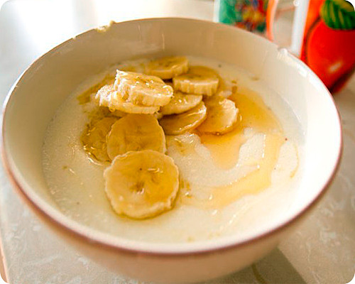 манка с бананом