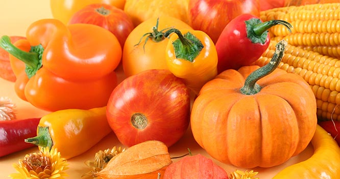 оранжевые продукты